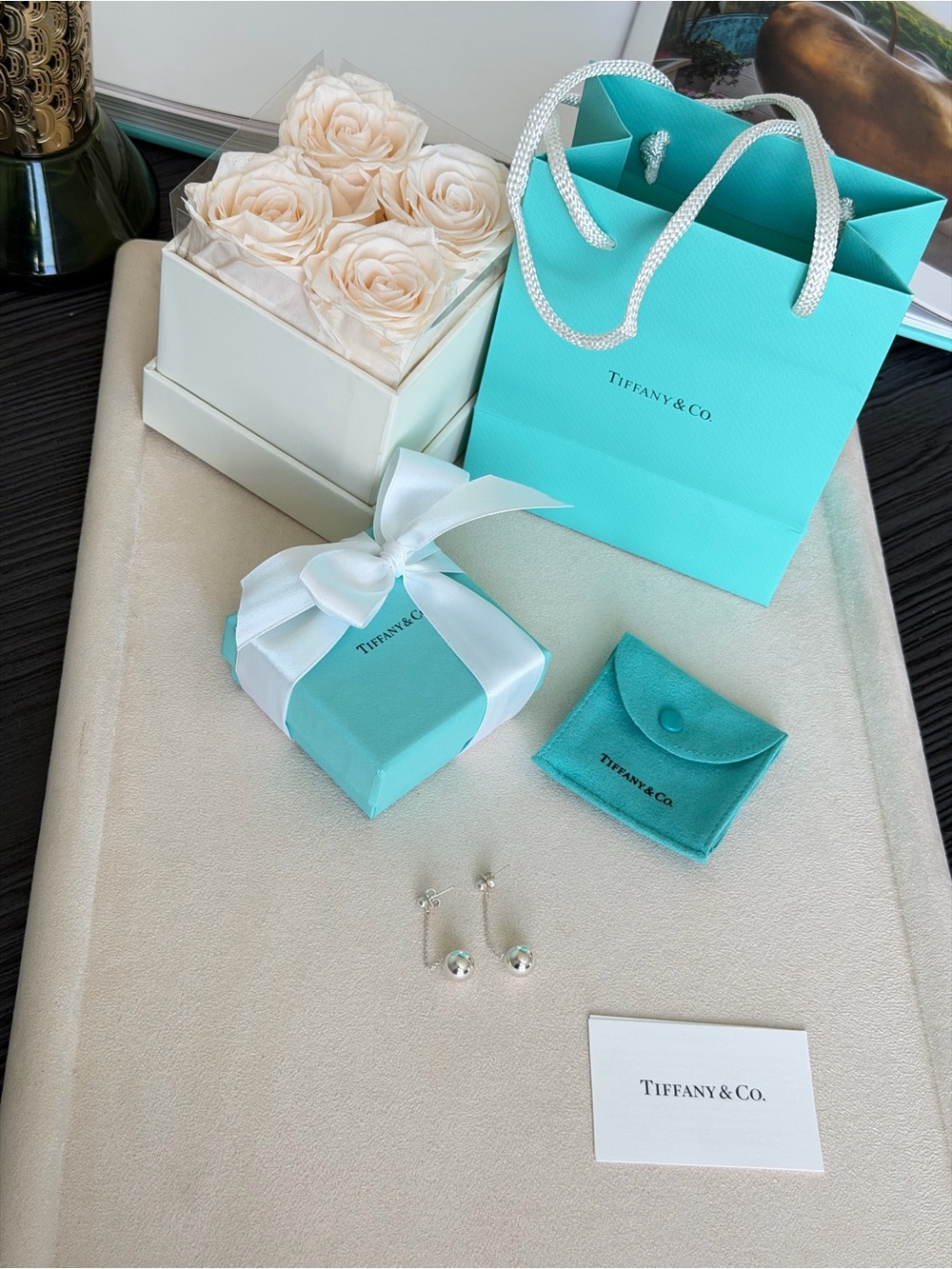 Tiffany & Co. HardWear Ball Drop Earrings Sterling Silver 925 NEW $700 - Picture 5 of 13